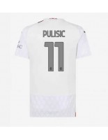 AC Milan Christian Pulisic #11 Vieraspaita Naisten 2023-24 Lyhythihainen